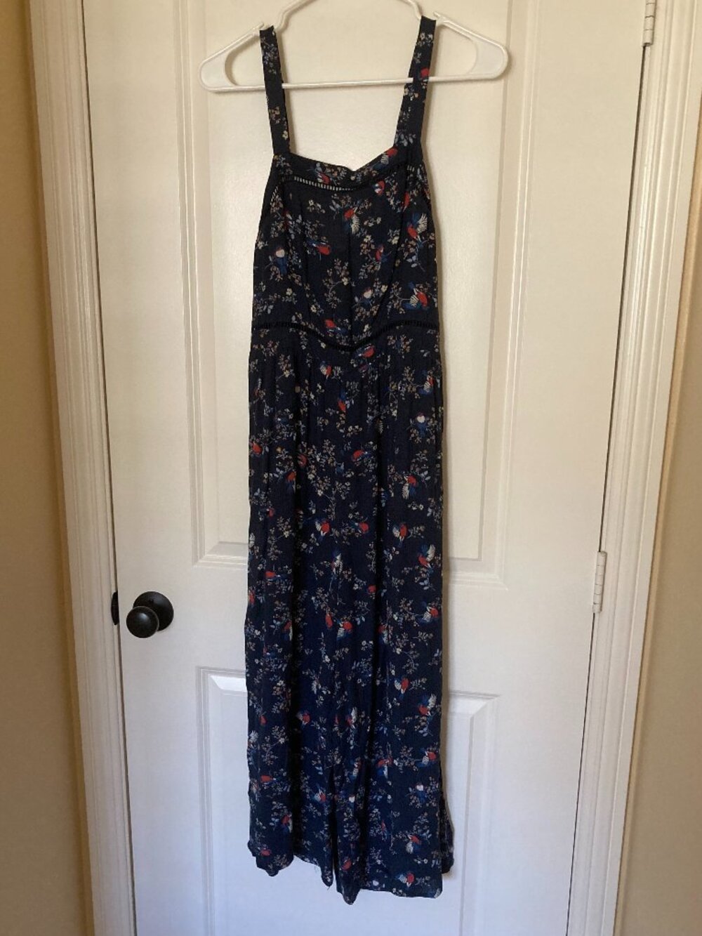 *EUC* Blue Flowered Jumpsuit